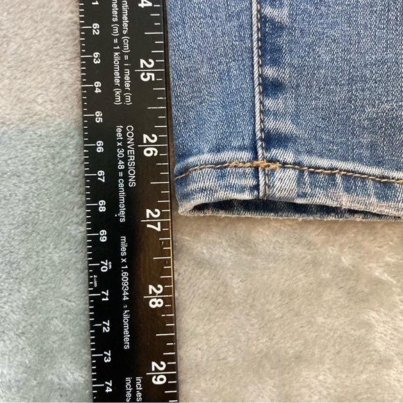 PacSun Power Super Stretch Push Up Jegging Medium Blue Denim Size 27S Short - Picture 4 of 8